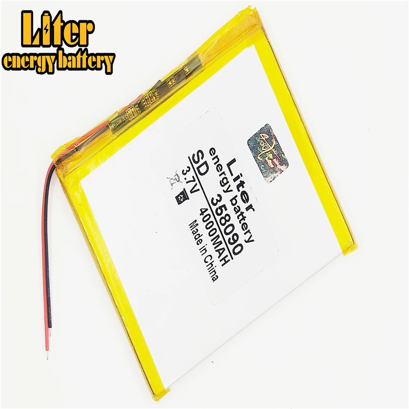 

358090 3,7 V 4000mAh перезаряжаемый литий-полимерный аккумулятор для 7 "8 дюймов