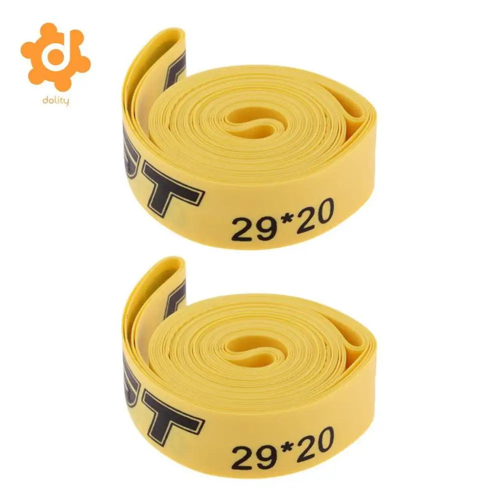 29inch x 20mm 2 шт. горный велосипед MTB шины Прокол ремень 26/27,5/29 дюймов дорожный велосипед 700C Защитная Прокладка для шин - Цвет: 29inch x 20mm