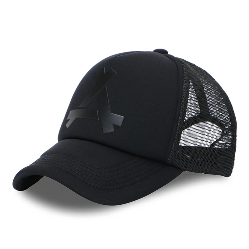 

Fashion Letter A Baseball Caps Women Men Snapback Cap Summer Breathable Mesh Sun Hats Adjustable Trucker Dad Hat