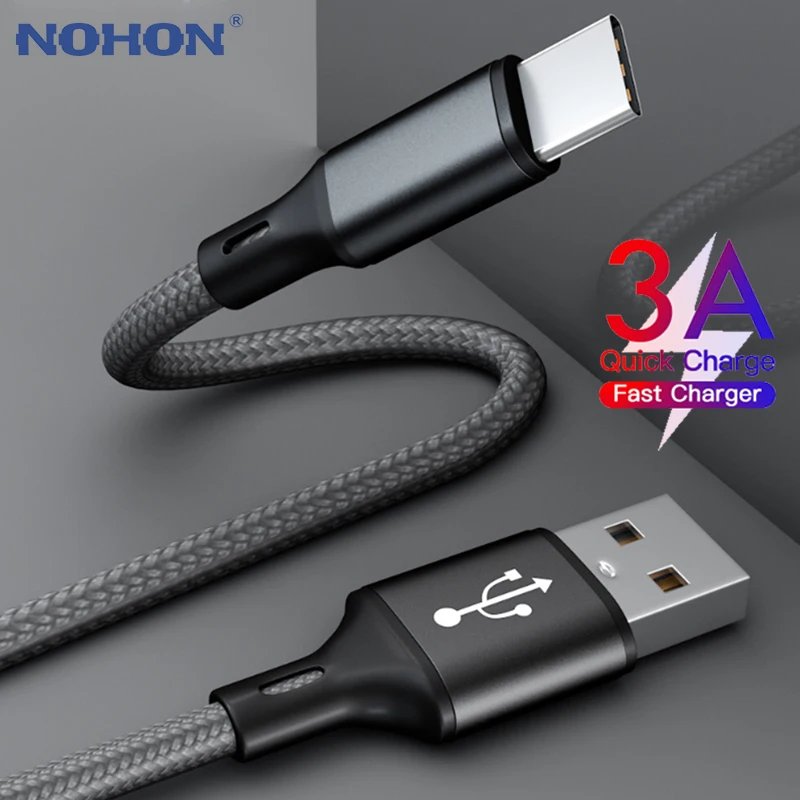 Кабель USB Type C для Samsung A50 S10 S9 быстрая зарядка 3 0 кабель Xiaomi Mi 9 длинный короткий