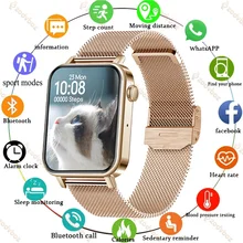 2021 Womens Smart Watch Bluetooth Call Heart Rate Blood Pressure Blood Oxygen Measurement Men Smart Bracelet For HUAWEI XIAOMI