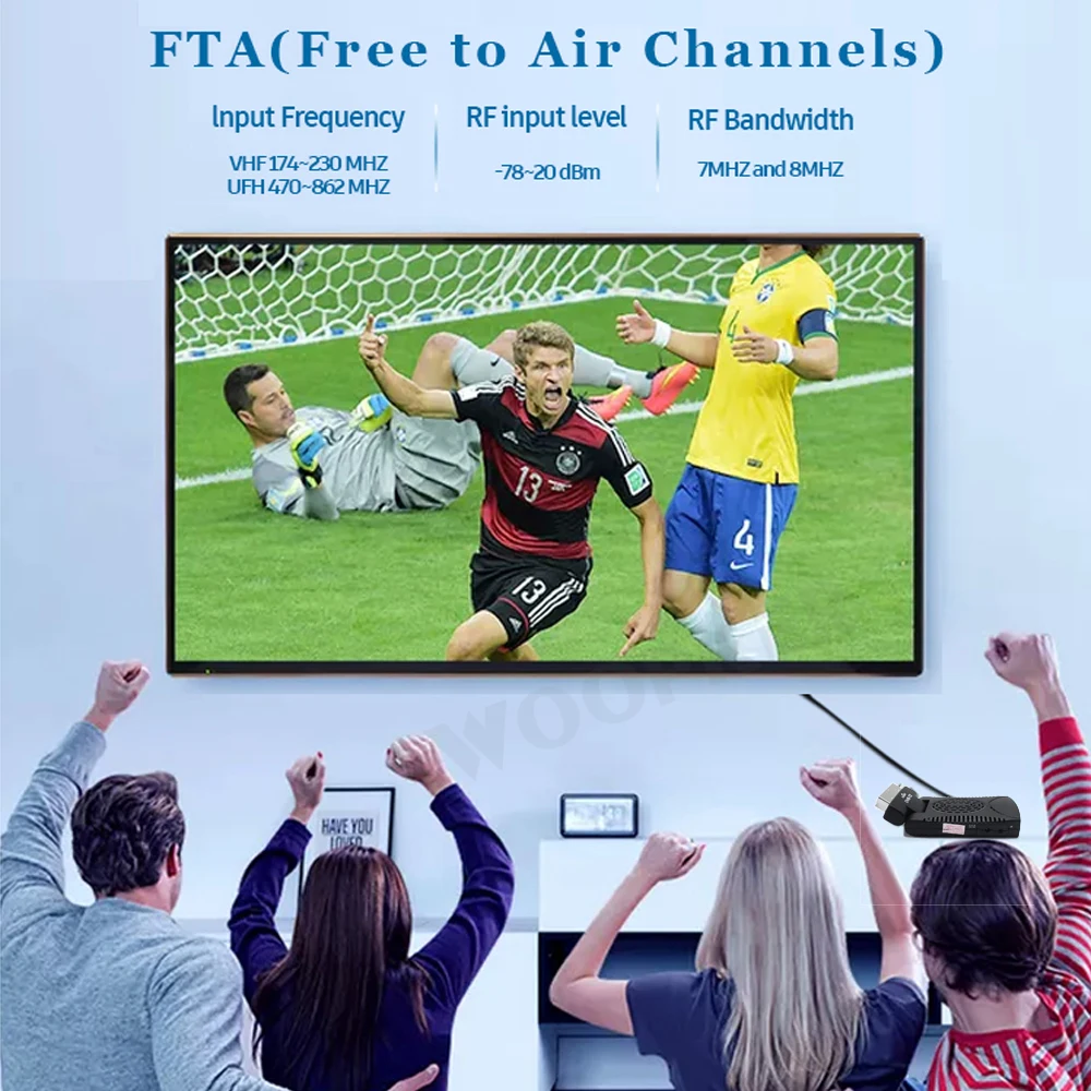 DVB T2 спутниковый цифровой ТВ приемник H.265/HEVC HD Декодер 10 бит для Италии Испании