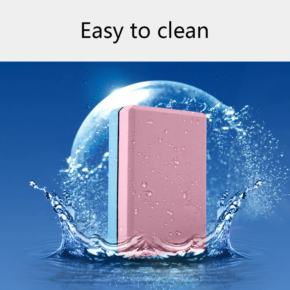 

Yoga Brick Pilates Block EVA Foam Exercise Brick Blocks Yoga Accessories Workout Body Shaping Aid Women Health Pink Blue
