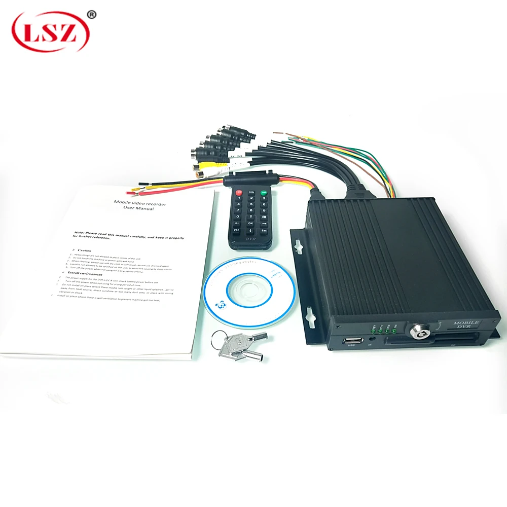LSZ источник завод 4 канала широкое напряжение DC8V-36V 4Ch Мобильный DVR автобус/Грузовик PAL/NTSC