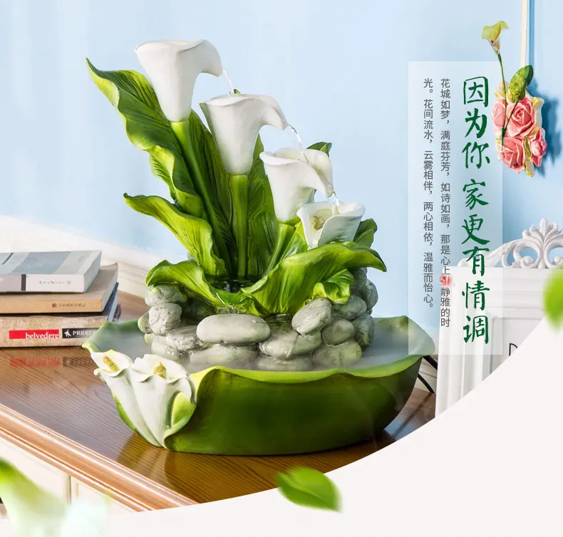 Для гостиной, офиса, фонтан для проточной воды, украшение дома, Xuanguan, изделие ручной работы, качели, креативный подарок, humidifie