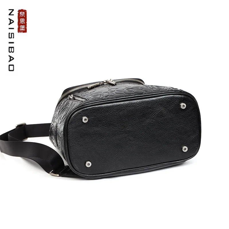 

New Large-capacity leather backpack bag female back first layer cowhide soft Chinese style ethnic authentic brand high-end wild