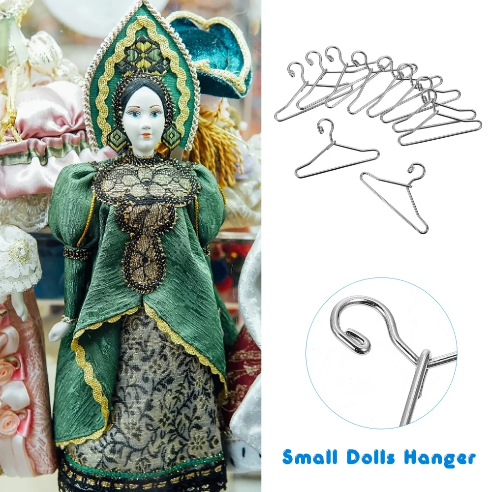 

50PCS Doll Metal Clothes Hanger Premium Clothes Hanger Practical Clothes Hanger