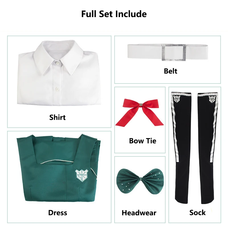 Костюм для косплея Sonia Nevermind из Школа отчаяния костюм рубашки и парика униформа JK