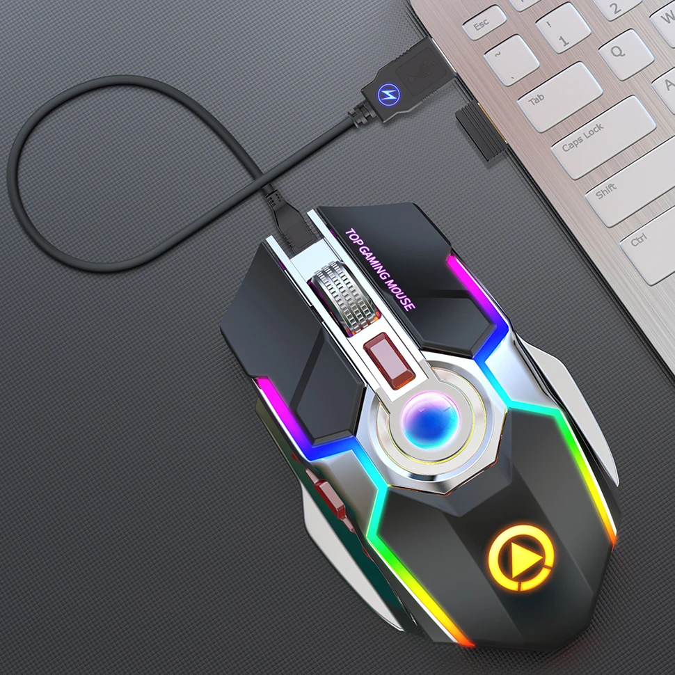rechargeable wireless mouse 2 4ghz usb optical led backlit ergonomic silent gaming mouse game mice for pc laptop gamer free global shipping