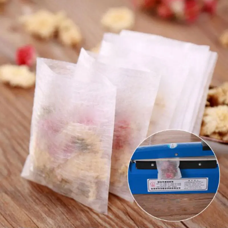 

100pcs/Lot New Natural Corn Fiber Heat Sealing Tea Bag PLA Biodegraded Empty Bags Safe and Non-Toxic