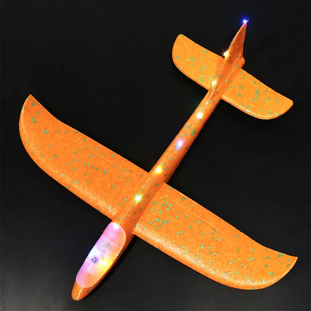 

Bubble glider airplane toy lighting airplane hand throwing airplane flying airplane model birthday party gift for kids