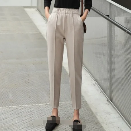 Шерстяные брюки для девочек женские ботильоны Длина 2020 сезон осень-зима новые