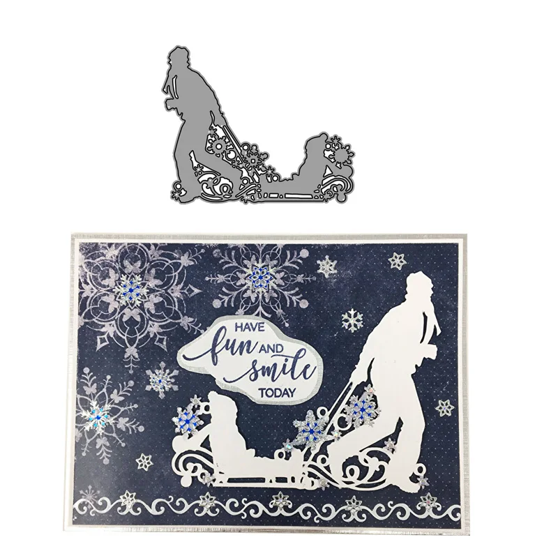 2019 Новое поступление Санта Клаус металлические Вырубные штампы трафарет с