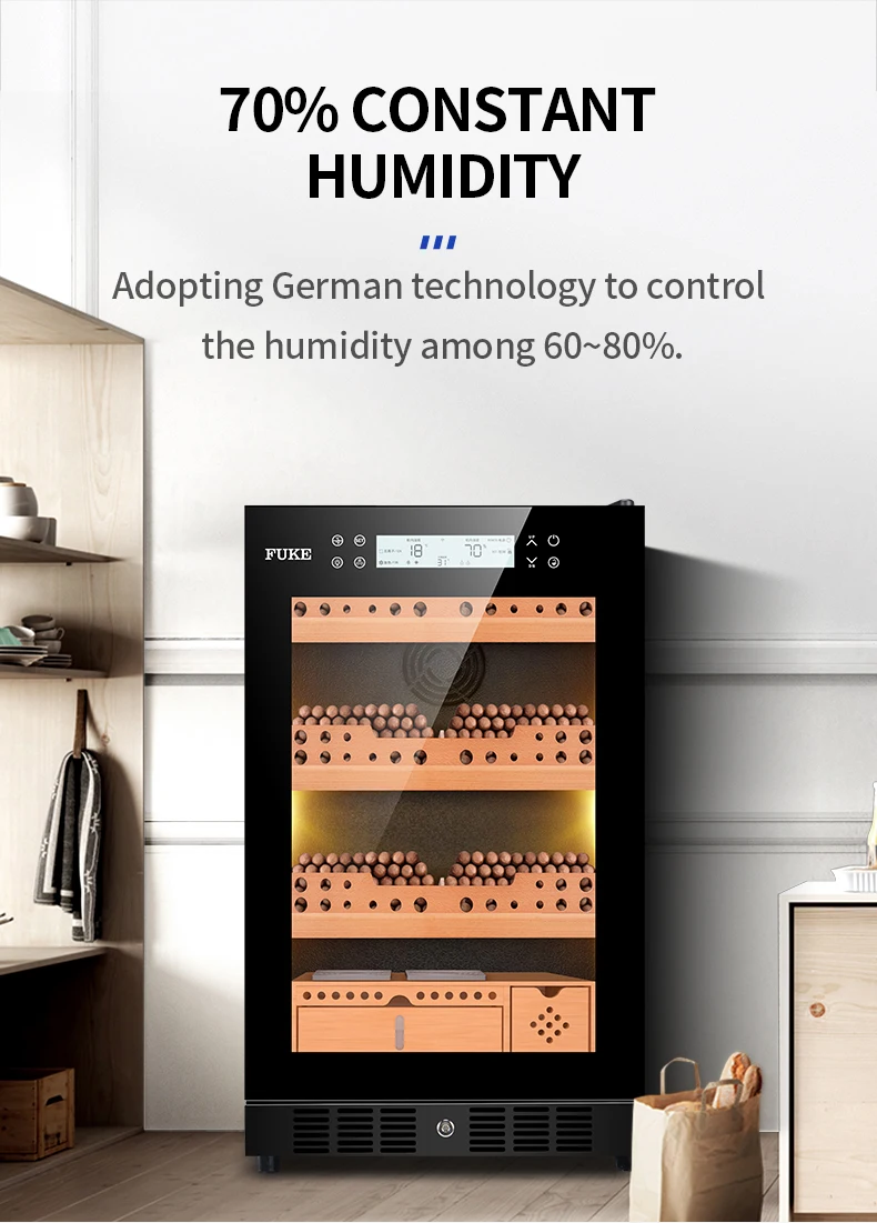 FUKE шкафчик для хранения сигар "humidor" светодиодный светильник Humidor кулер humidor шкаф охладитель сигар FK-28C