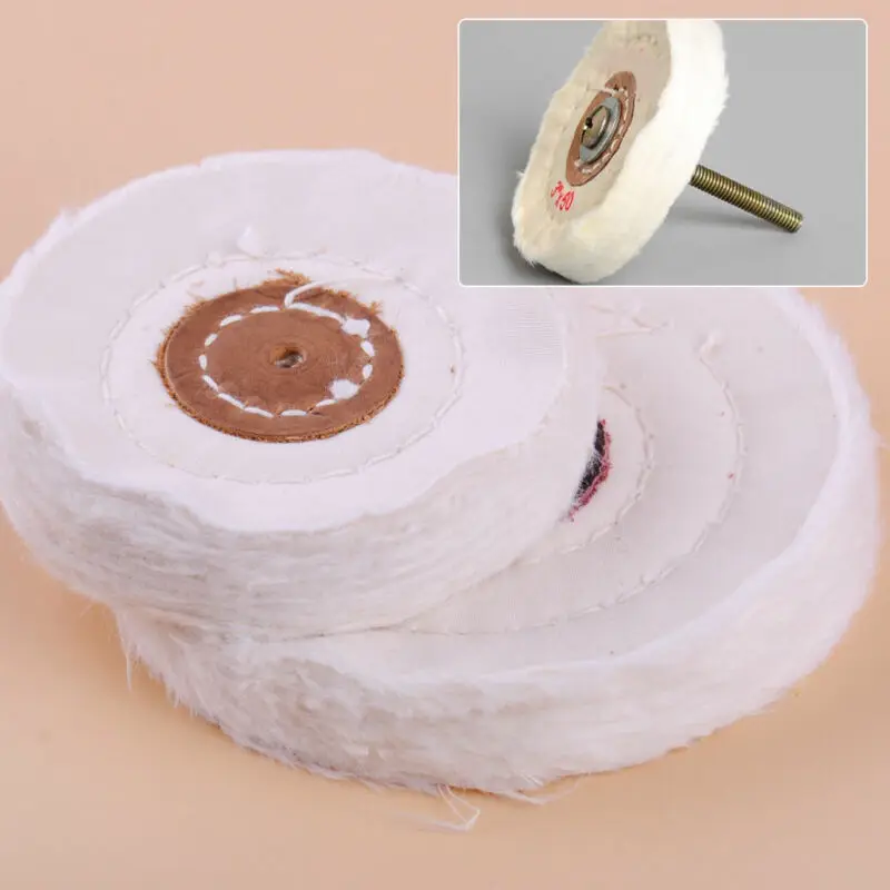 

1pcs white cloth wheel 3 inch/4 inch polishing pad cotton polishing pad