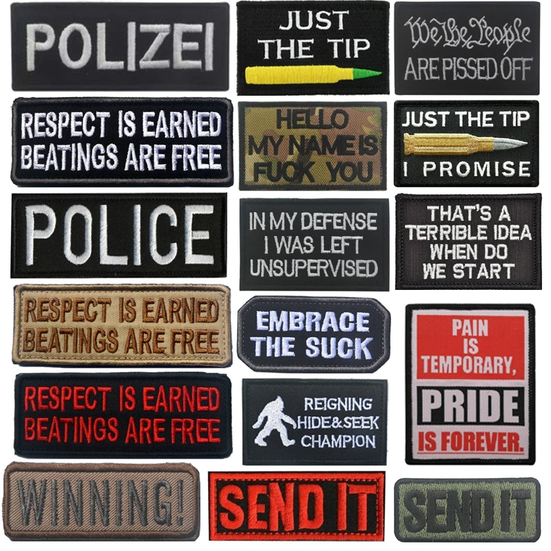 

Embroidered Badge Patches Armbands Sewing Removable Insignia Clothing Magic Sticker Patch Caps Backpacks Decorative Accessories