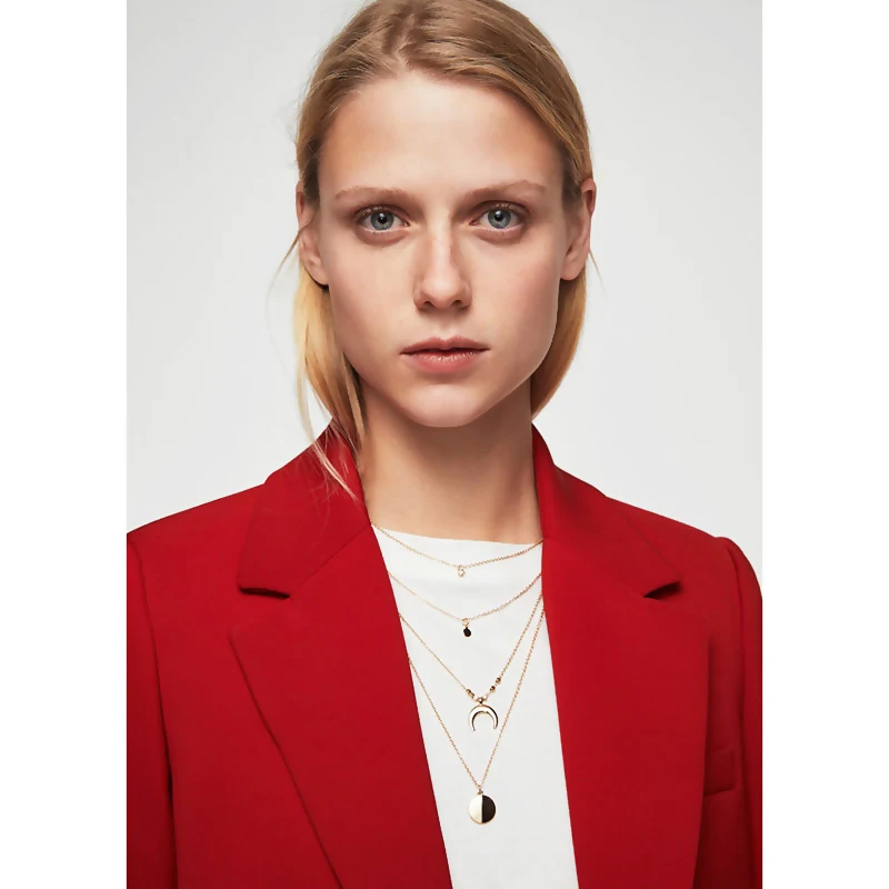 Женское многослойное ожерелье с кулонами в виде монет YMYW винтажное из цинкового