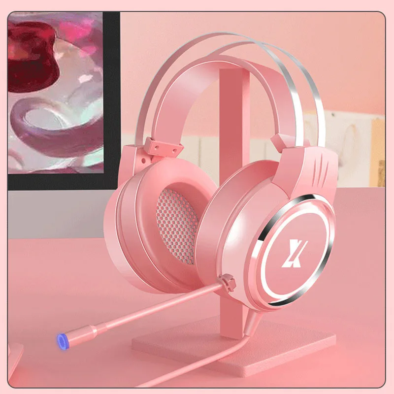 

Игровая гарнитура, игровые наушники с объемным звуком 7,1, проводные стереонаушники, USB, микрофон, шумоподавление, игровая гарнитура для ПК, н...