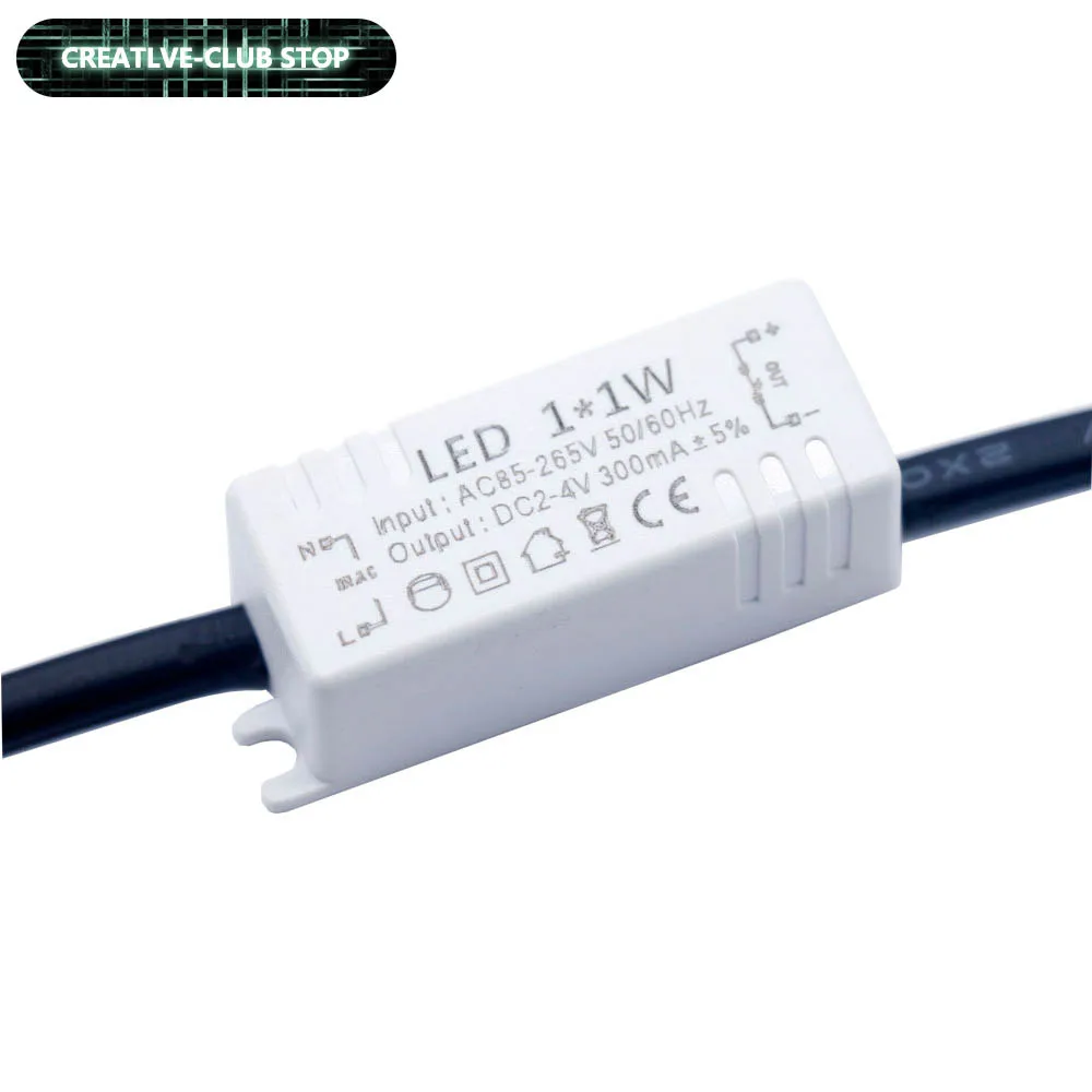 

LED Driver 1*1W 300mA 1*3W 600mA DC2-4V Mini LED Power Supply Lighting Transformers Driver For LED diode crystal lamp chandelier