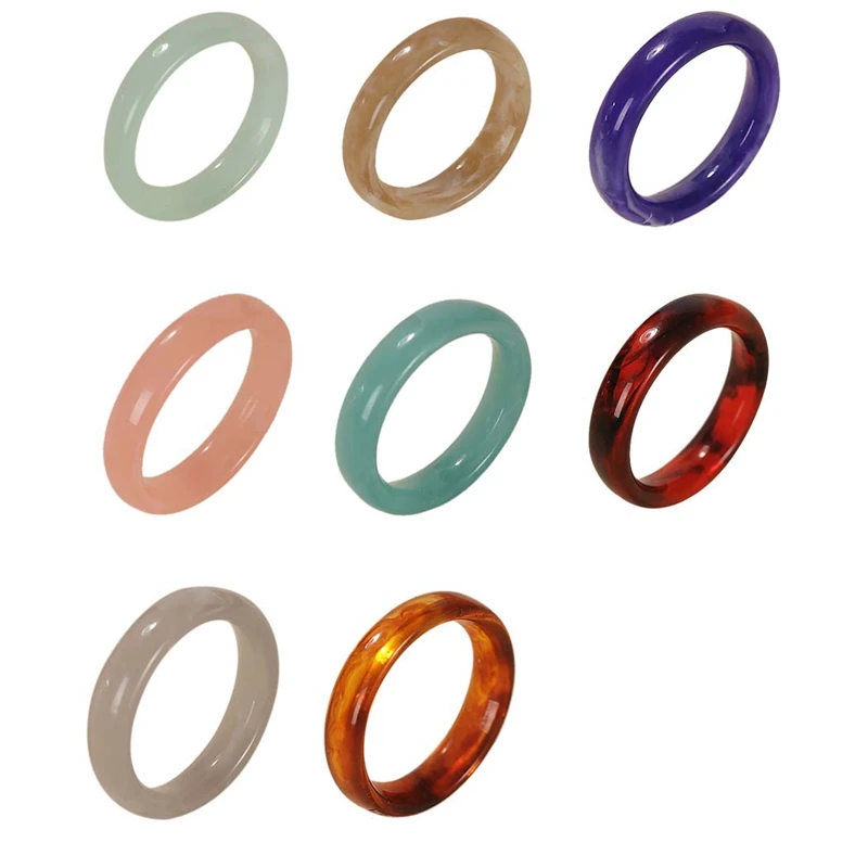 Кольцо на палец женское в Корейском стиле романтическое модное акриловое кольцо