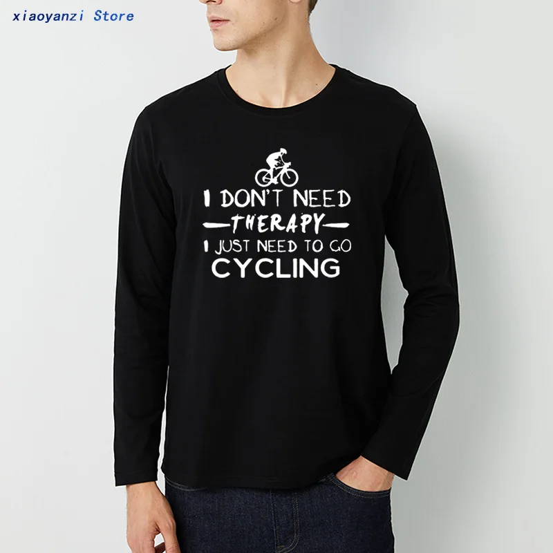 

New Arrival Men spring autumn Fashion T Shirts Biker Cycle printed O-neck T-shirts Male long-sleeve Fitness T shirts