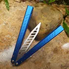 Хит продаж! Тренировочный нож-бабочка TheOne Falcon D2 Blade 6061, лезвие из авиационного алюминия, втулки, нож для повседневного использования