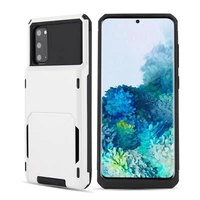samsung s8 s9 s10 s20 plus s20u note9 note10plus business phone case metal hard pc card slot holder tpu silicon mobile phone bag