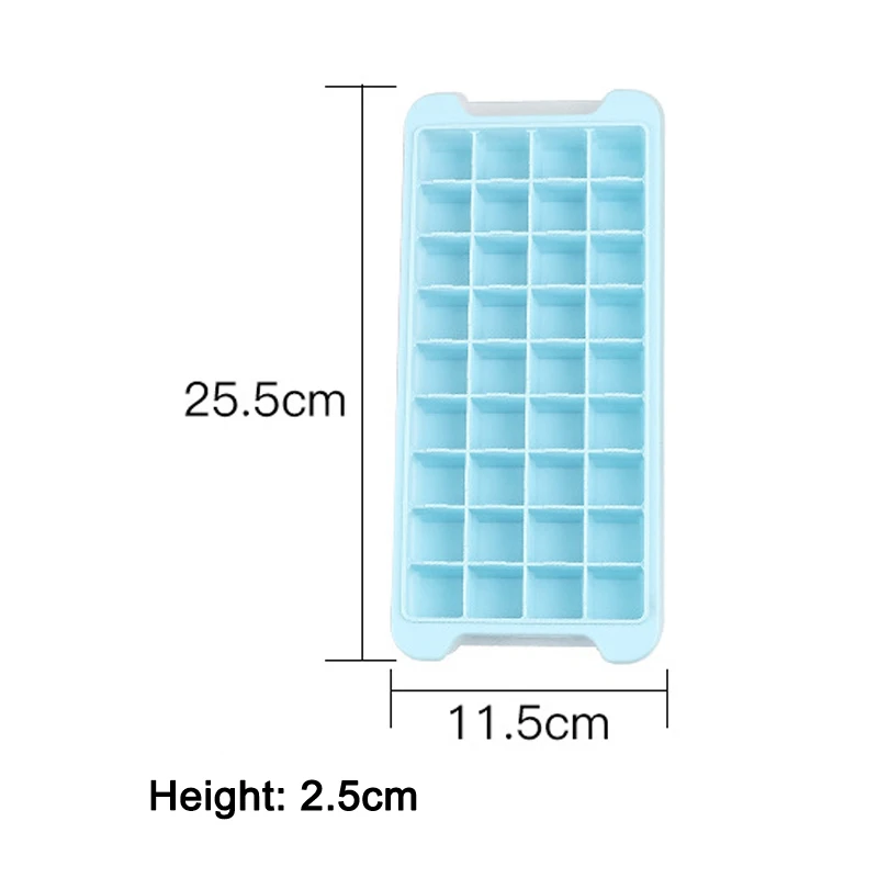 

Ice Cubes Trays Silicone 36 Cubes Ice Trays with Lid Easy-Release and Flexible Ice Cubes Molds THIN889