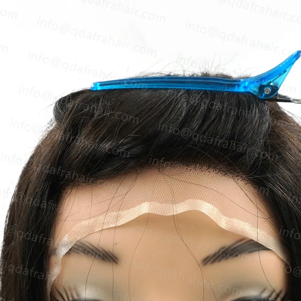 Hstonir европейский парик remy Волосы Sheitel Средний размер Классический поли кожа Топ Мягкий Кремний с эластичной сеткой G038