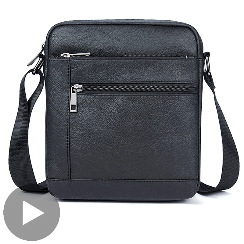

Shoulder Crossbody Genuine Leather Men Bag Handbag Messenger Small Cross Body Male For Business Side Hit Sac Little Bolso Tas