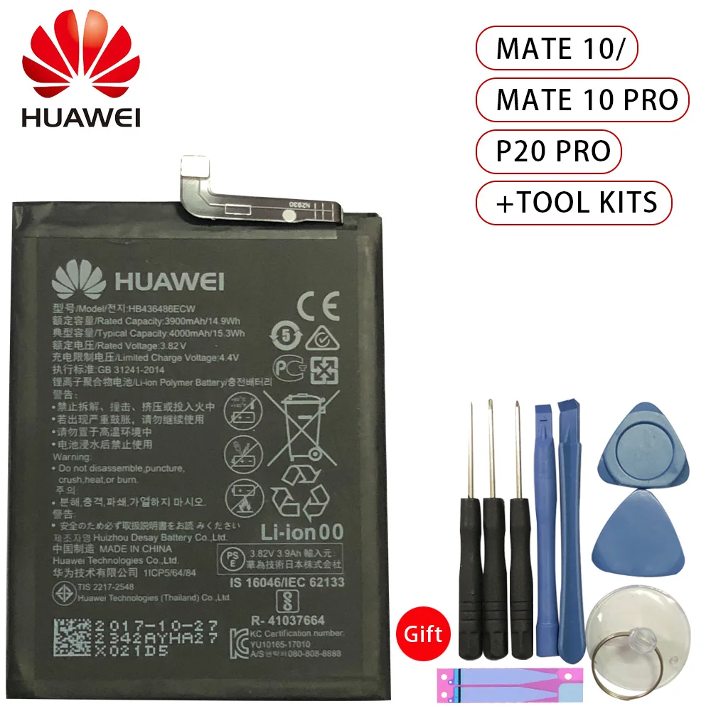 3400 мА/ч, HB396285ECW Батарея huawei P20 для Honor 10 COL-AL00 COL-AL10 COL-TL00 COL-TL10 COL-L29 Батарея+ инструмент