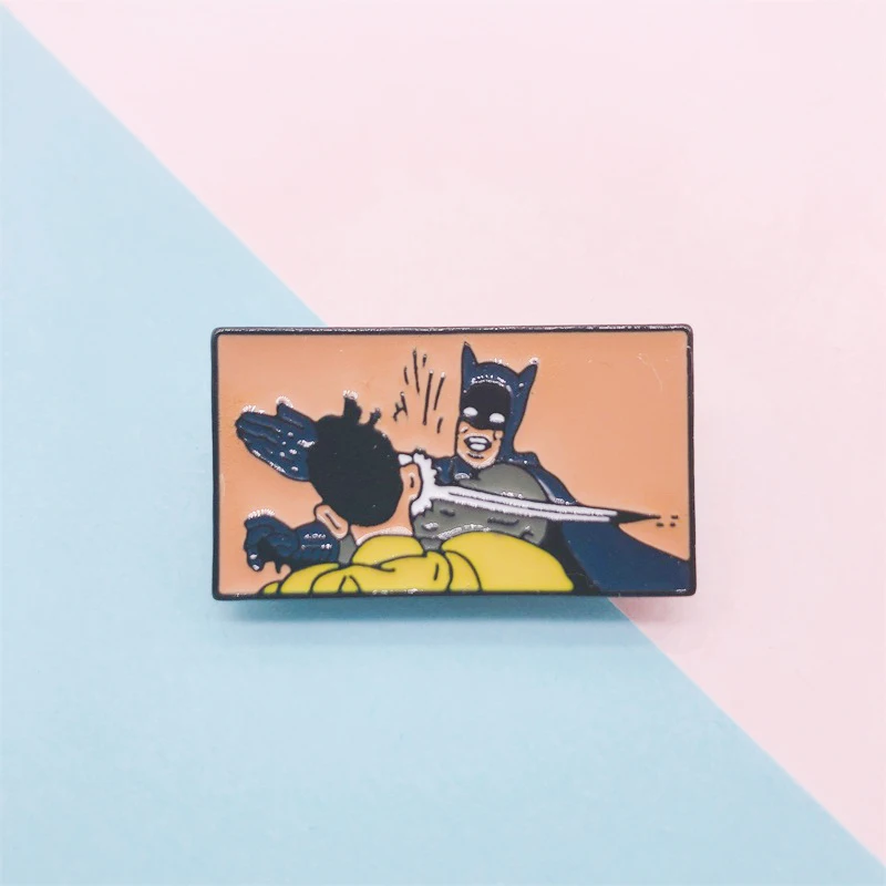 Забавная эмалированная брошь в стиле панк с геометрическим рисунком из фильма