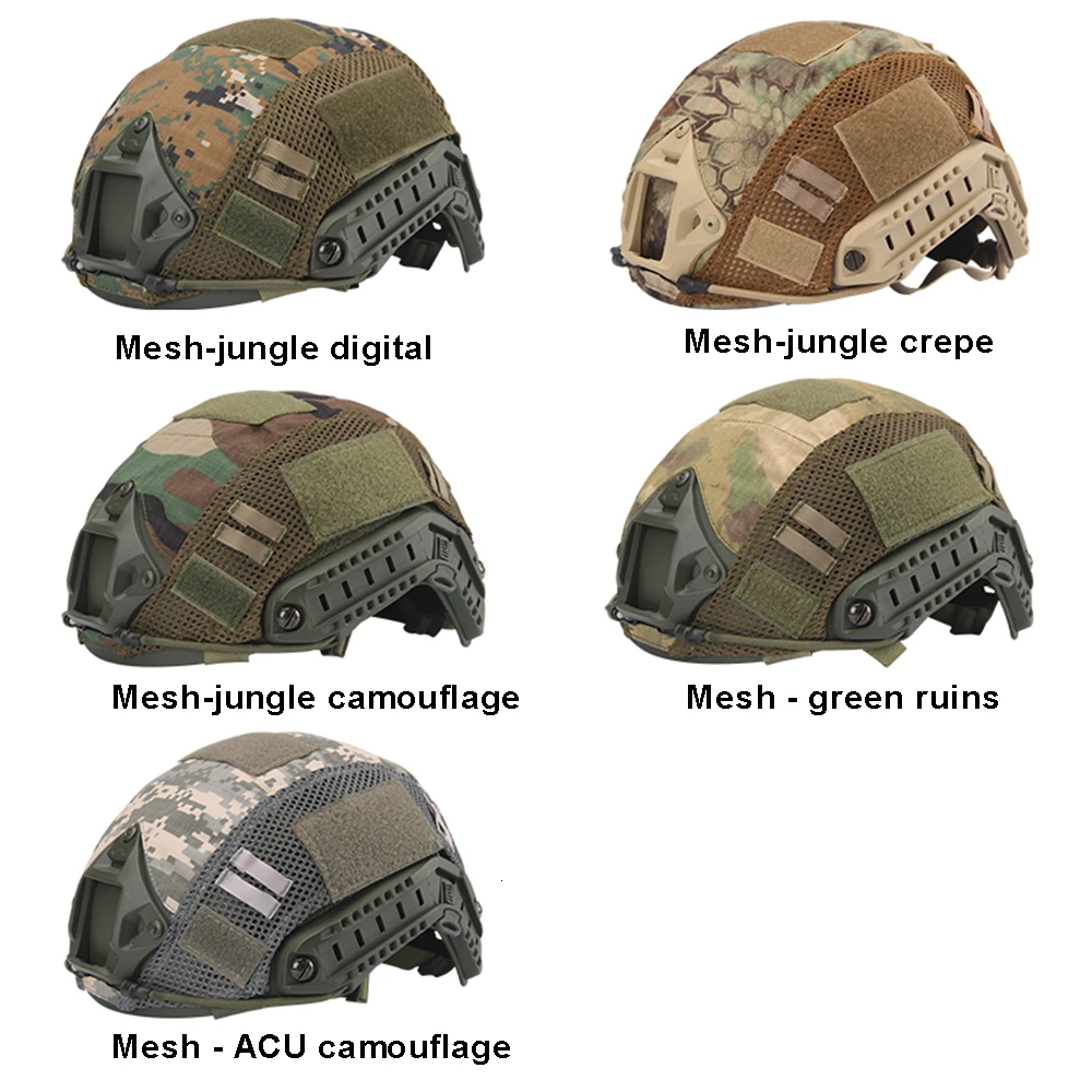 

Multicam tactical helmet cover for fast helmet polyester military paintball war game airsoft Gear CS quick fast helmet cover