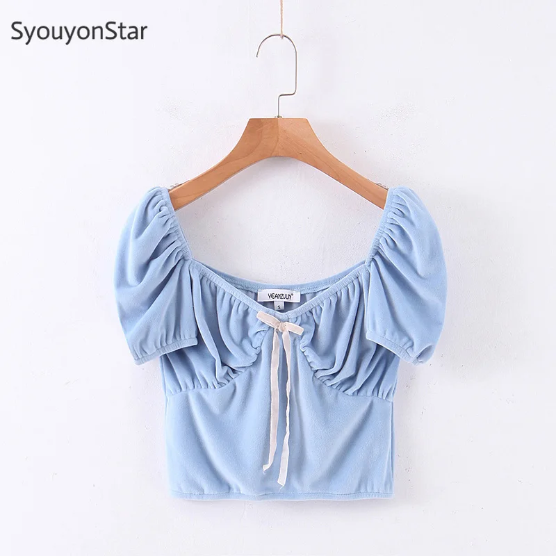 Женская блузка с коротким рукавом souyonstar летняя 2020|Блузки| |