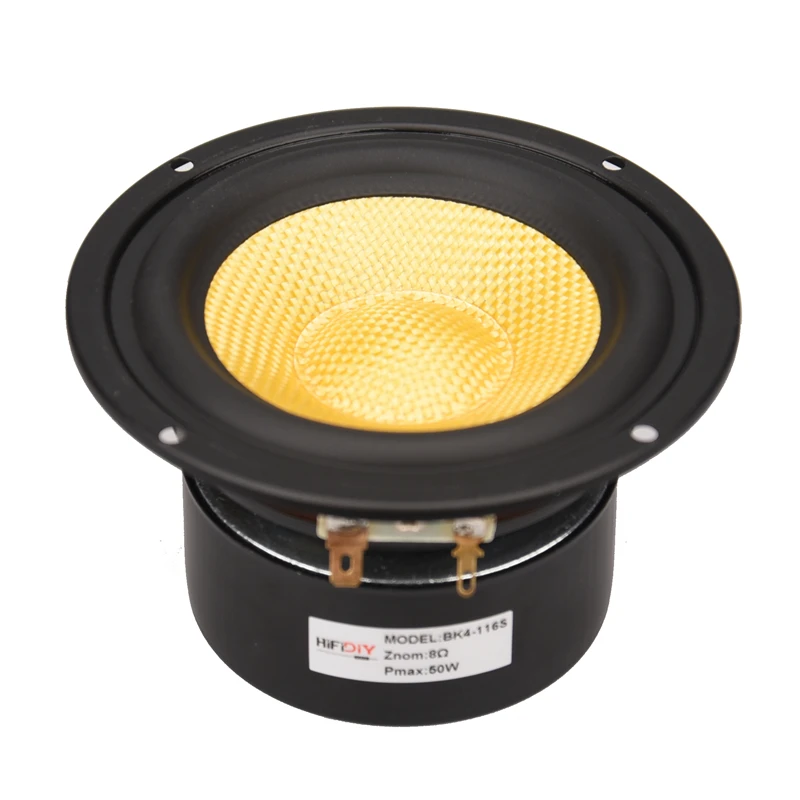 HIFIDIY в прямом эфире, Hi-Fi, 4 дюйма 4," мидбаса НЧ-динамик 4/8 OHM 50W Стекло волокна Вибрационный бассейна громкоговоритель BK4-116S