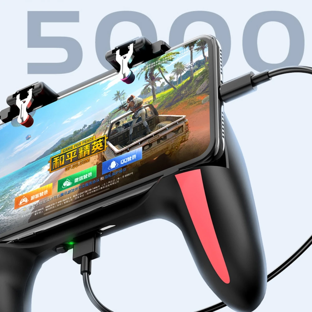 H10 геймпад PUBG контроллер двойной крутой вентилятор 2500/5000 мАч power Bank игровой контроллер Джойстик для Мобильные телефоны Android IOS Телефон
