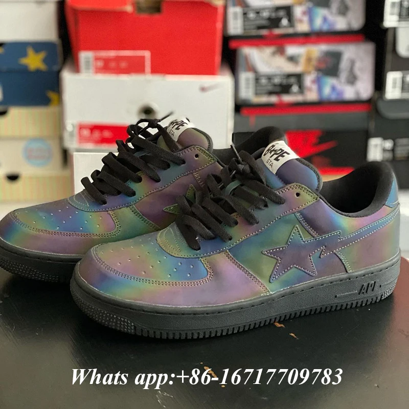 

Высококачественные кроссовки Bape Star, модная трендовая обувь Bapesta OG, низкие кроссовки в стиле хип-хоп для мужчин и женщин, размеры 36-47