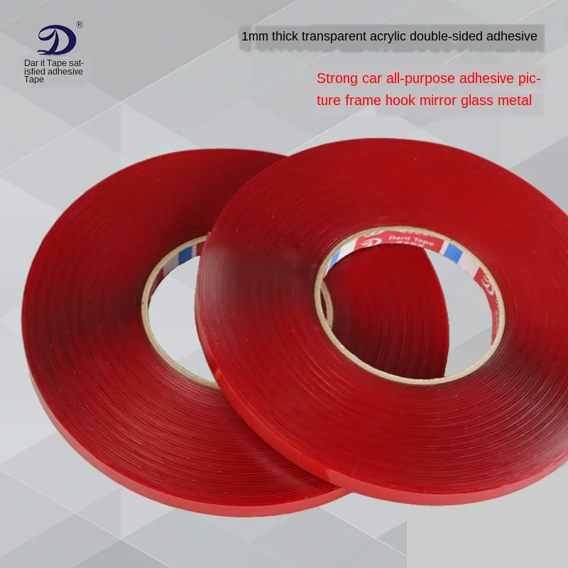 Прозрачная акриловая клейкая прочная лента с двойным покрытием толщина 1 мм Не