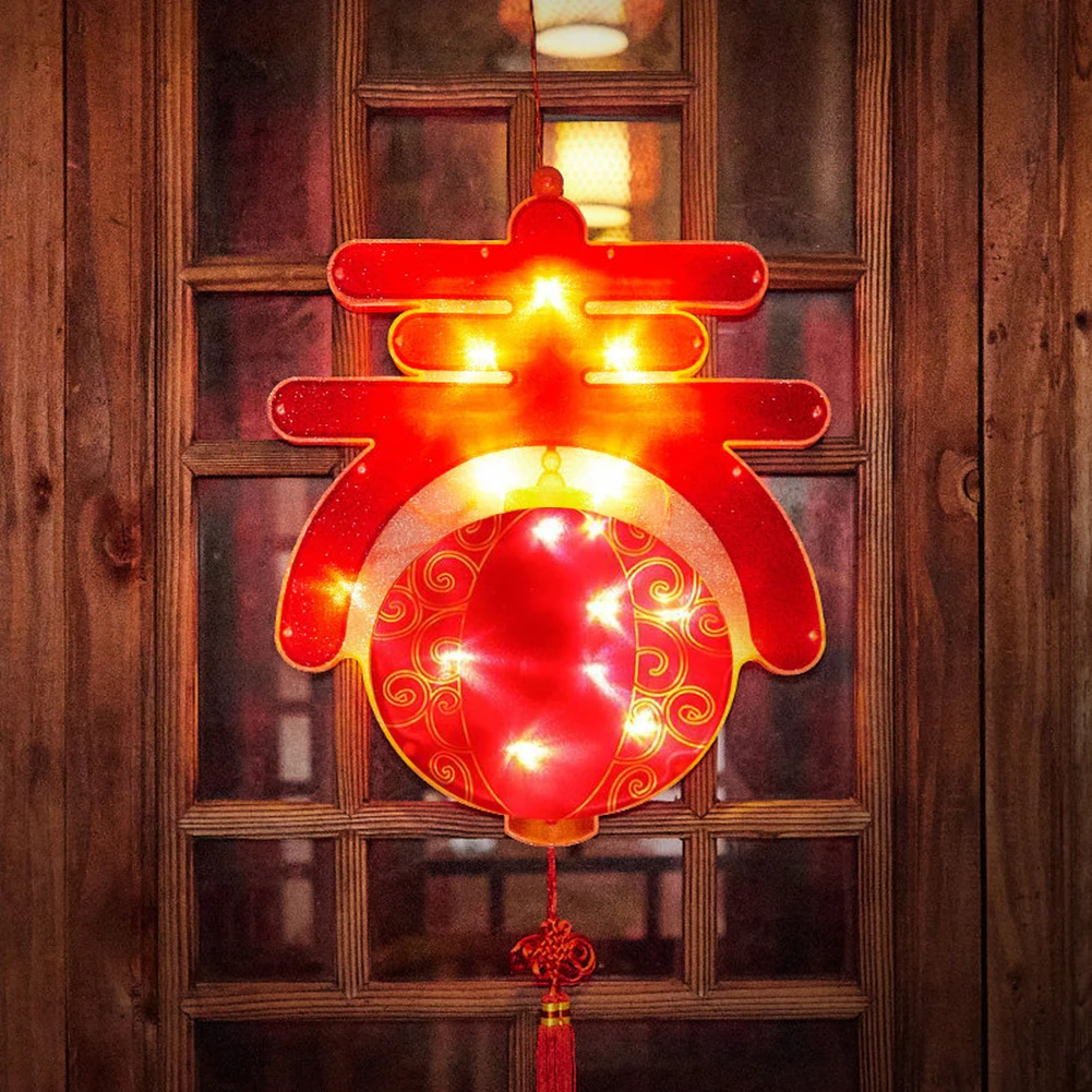 

Portable Light LED New Year Xmas Party Lantern LED Suction Cup Decorative Lamp Cafe Restaurant Exquisite Ornaments
