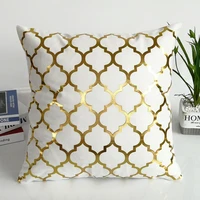 sofa cushion cover geometric stamping white throw pillow cover pillow case pillow cushions pillowcase bed home decoration 45cm