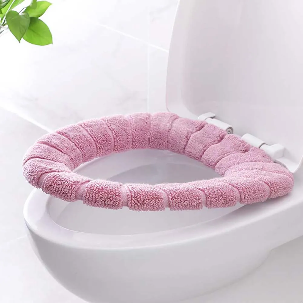 

Bathroom Toilet Seat Washable Soft Warmer Mat Cover Pad Cushion Universal Soft Heated Closestool Toilet Lid Cover Accessories