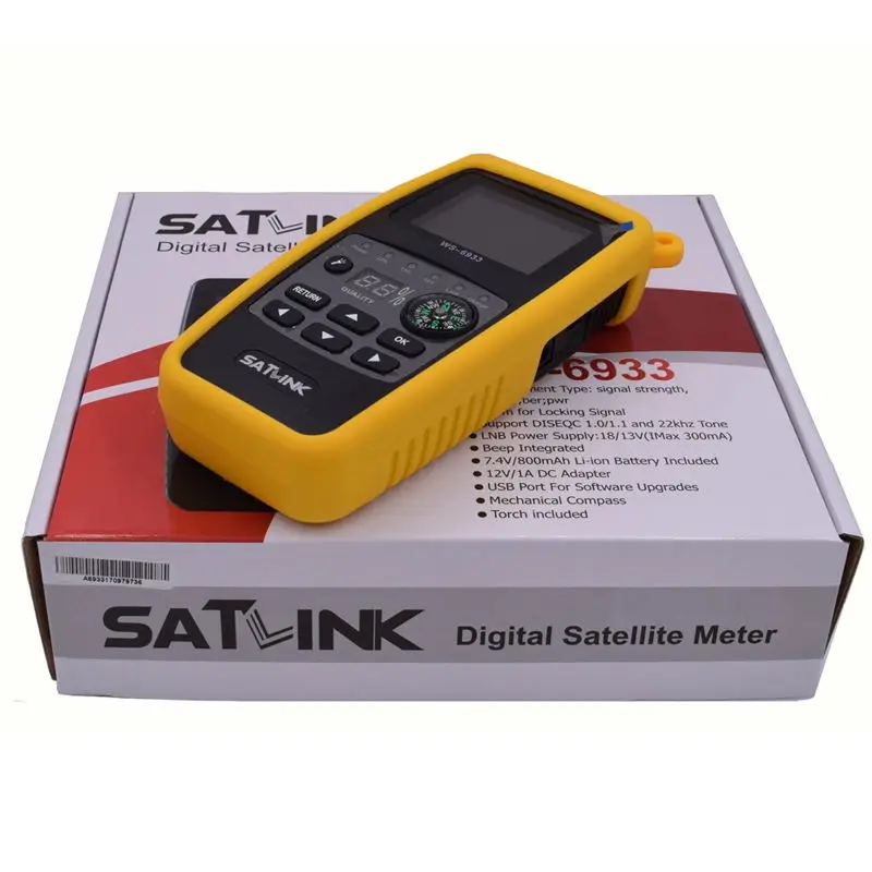 Оригинальный Satlink WS 6933 спутниковый Finder метр DVB S2|Оптоволоконное оборудование| |