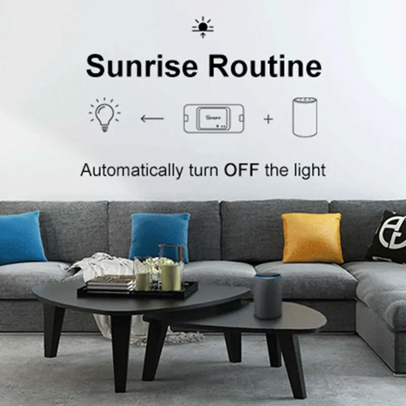 Умный светильник ключатель Sonoff Basic R3 RF с поддержкой Wi-Fi | Электроника