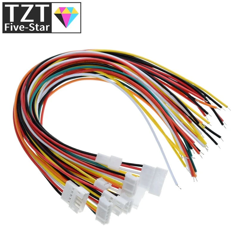 5 пар Micro JST PH 2 0 2P 3P 4P 5P 6-контактный Штекерный разъем с проводными кабелями 20 см +