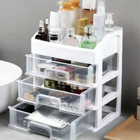 jewelry container make up case makeup brush holder organizers box makeup organizer drawers plastic cosmetic storage box rack