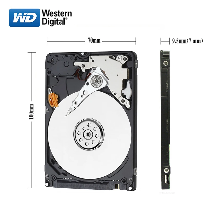 Внутренний жесткий диск WD Brand 320 ГБ 2 5 дюйма SATA 320G HD 3 6 ГБ/сек. 5400 об/мин 7200 Синий