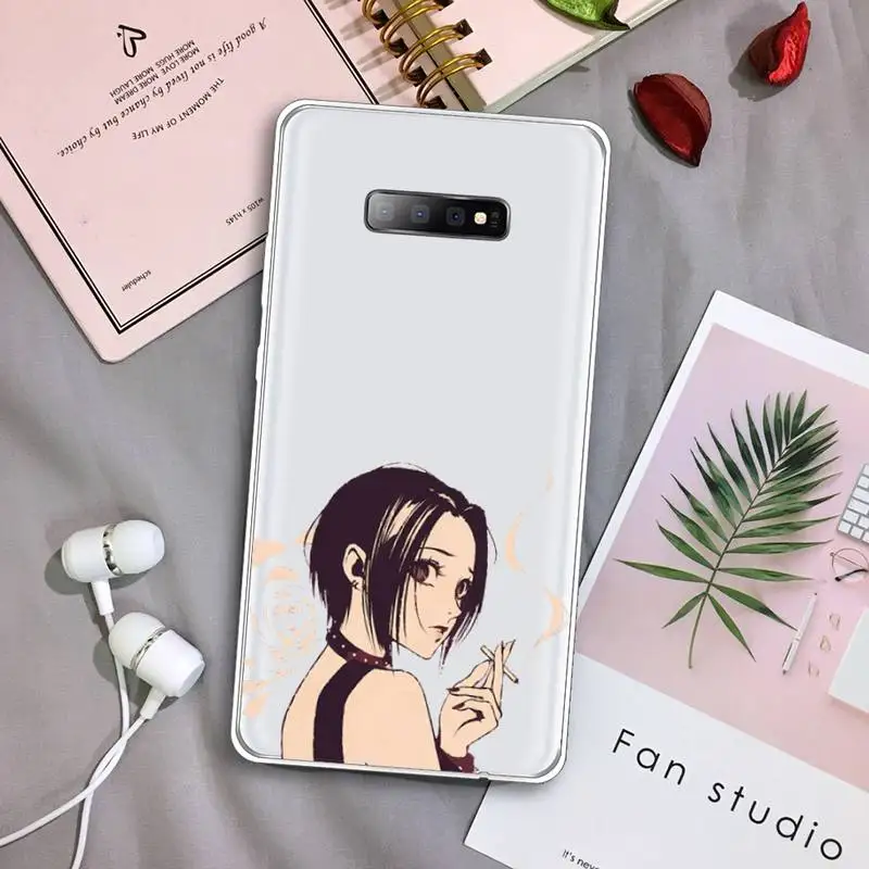 

Oosaki Nana Phone Case Transparent For Samsung Galaxy S A 5 7 8 9 2015 20 edge plus 10 e lite 2019 Anti-fall mobile cover