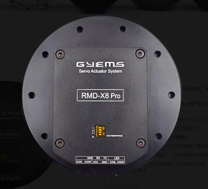 

Серводвигатель RMD-X8 PRO, myль, бесщеточный, постоянный ток, система привода, 24-48 В, 35 Н-м, планетарный редуктор, передаточное число: 1:6, роботизиро...