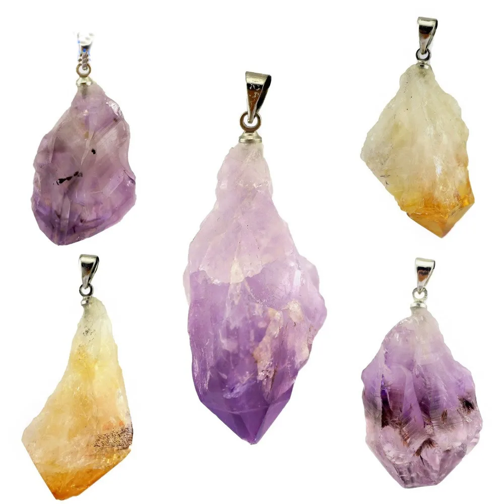 Натуральный кристалл подвеска из необработанного камня геометрический медный и