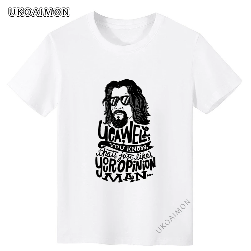 

Футболка Lebowski в стиле панк, приталенная летняя рубашка с коротким рукавом, с круглым вырезом, хлопковая в стиле хип-хоп, с мультяшным принтом...